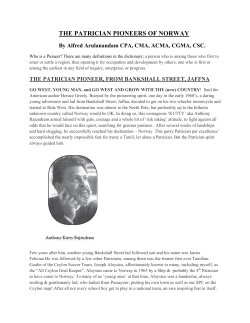 the patrician pioneers of norway