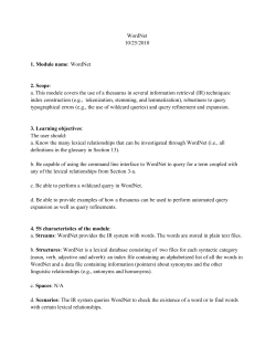 Team2-WordNet-module