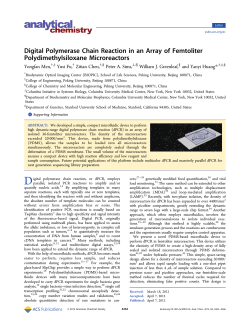 Digital polymerase chain reaction in an array of femtoliter PDMS