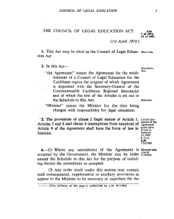 the council of legal education act