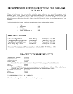 D155 Course Selection Guide 2013-2014