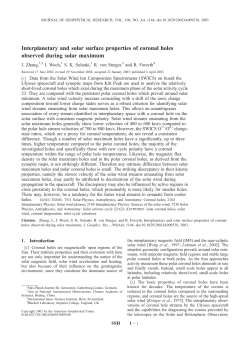 Interplanetary and solar surface properties of coronal holes