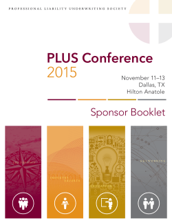 PLUS Conference - Professional Liability Underwriting Society