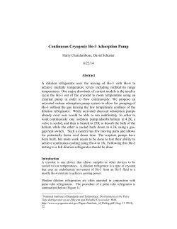 Continuous Cryogenic He