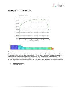 Example 11 - Tensile Test