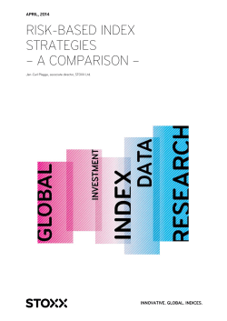 risk-based index strategies &ndash; a comparison