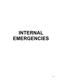 INTERNAL EMERGENCIES