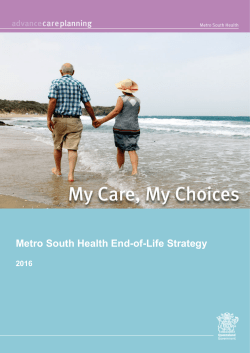 Metro South Health | End of Life Strategy