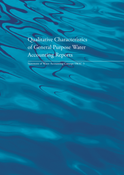 Qualitative Characteristics of General Purpose Water