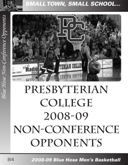 Blue Hose Non-Conference Opponents