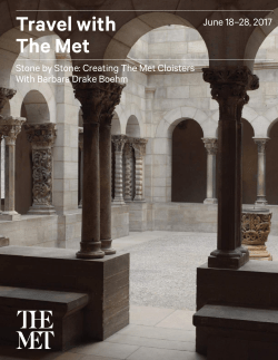Stone by Stone: Creating The Met Cloisters