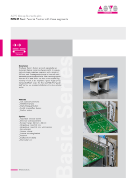 BRS 03 Basic Rework Station with three segments ASYS Group