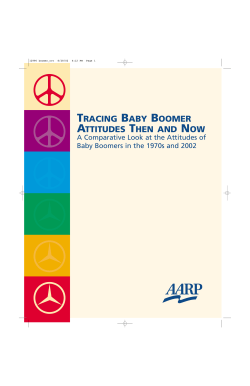 Tracing Baby Boomer Attitudes Then and Now: A