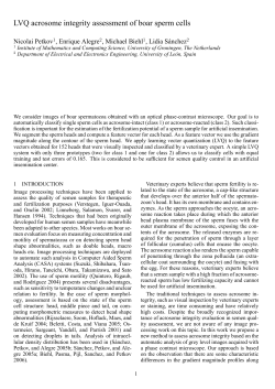LVQ acrosome integrity assessment of boar sperm cells