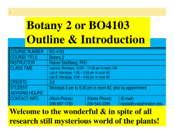 Quiz about Plants - UW Staff Web Server