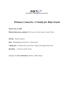 Primary Concerts: A Family for Baby Grand