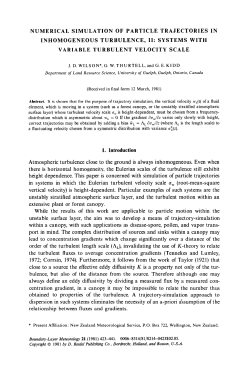 Numerical simulation of particle trajectories in inhomogeneous