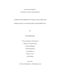 GCC Relations - Qatar University QSpace