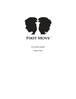 First Move Curriculum Sample "Square One"