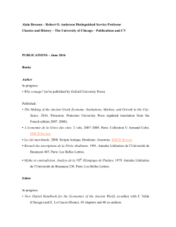 BressonBiblio+CV - Chicago Classics!