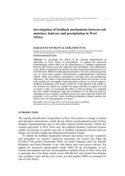 Investigation of feedback mechanisms between soil moisture, land