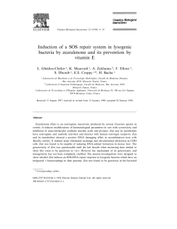 Induction of a SOS repair system in lysogenic bacteria by
