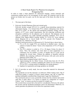 A Short Study Report For Phantom Investigation Rongguang