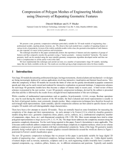 Compression of Polygon Meshes of Engineering