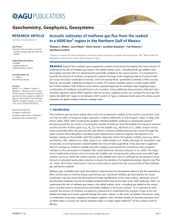Acoustic estimates of methane gas flux from the seabed in a 6000