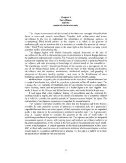 Chapter 3 Surveillance and the model of totalitarian rule This