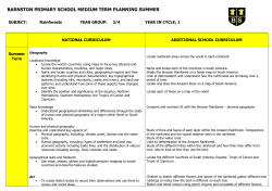 barnston primary school medium term planning summer