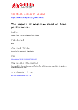 The impact of negative mood on team
