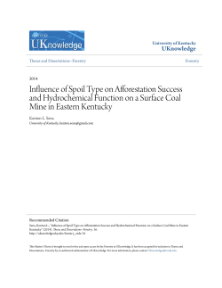 Influence of Spoil Type on Afforestation Success and