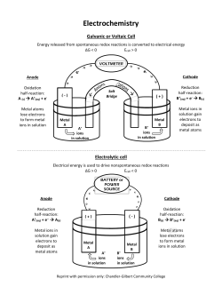 Electrochemistry - Chandler