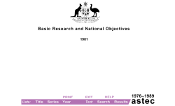 Basic Research and National Objectives