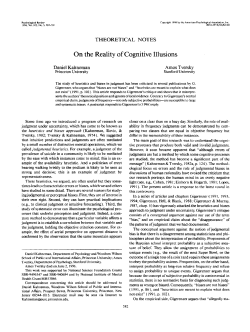 On the reality of cognitive illusions. Psychological Review, 103, 582