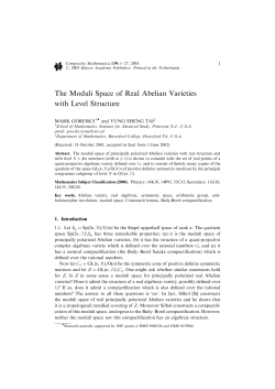 The Moduli Space of Real Abelian Varieties with Level Structure