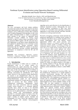 Nonlinear System Identification using Opposition