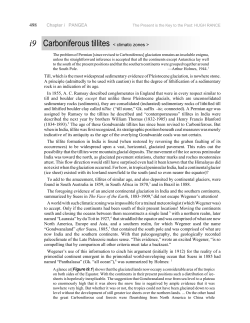 Chapter i PANGEA i9 Carboniferous tillites < climatic - e