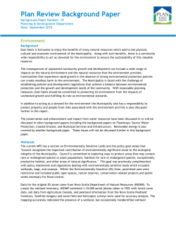 Environment - Municipality of East Hants