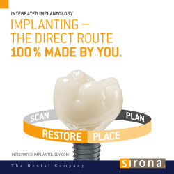 implanting – tHe direct roUte 100 % made by you.