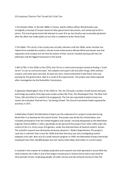 33 Conspiracy Theories That Turned Out To Be True