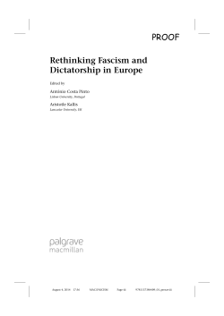 PROOF Rethinking Fascism and Dictatorship in Europe