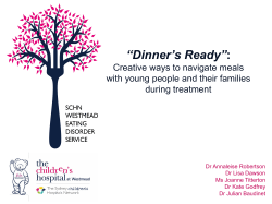 "Dinner`s Ready": Creative ways to navigate meals