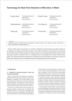 Technology for Real-Time Detection of Microbes