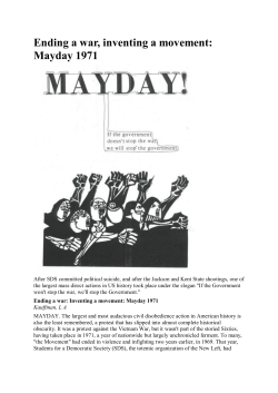 Ending a war, inventing a movement: Mayday 1971