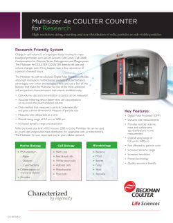 Multisizer 4e COULTER COUNTER for Research