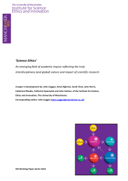 Science Ethics - Institute for Science, Ethics and Innovation