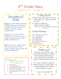 3 Grade News - Valley Prep Academy