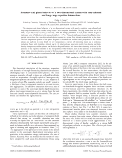 Structure and phase behavior of a two
